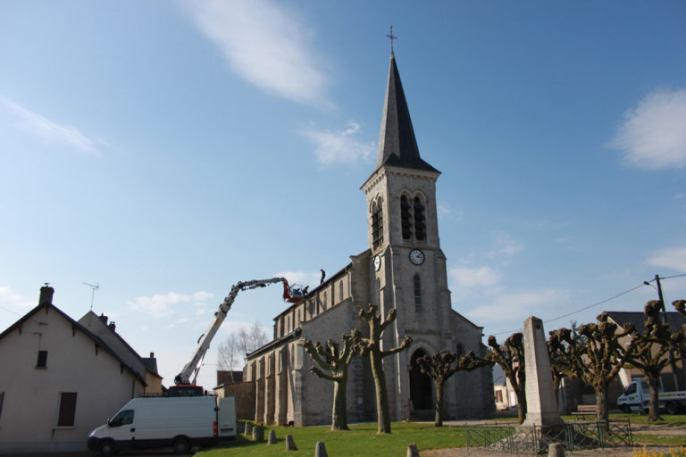 Travaux sur l'église