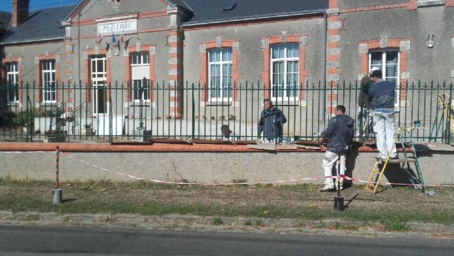 Peinture grilles mairie Peinture grilles mairie