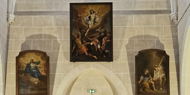 les tableaux de l'église de Tivernon restaurés
