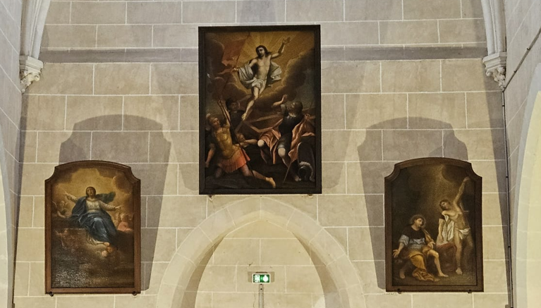 les tableaux de l'église de Tivernon restaurés